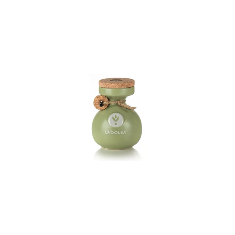 BIO extra panenský olivový olej v zelené keramické nádobě 200ml Ladolea