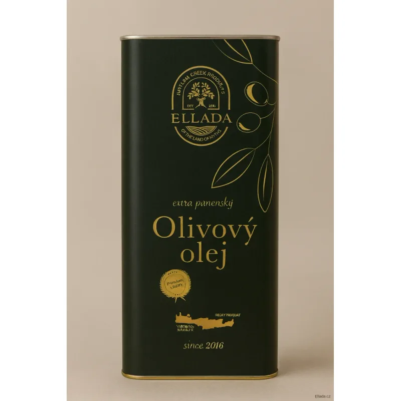 Ellada,Extra panenský Olivový olej 5l (kov)