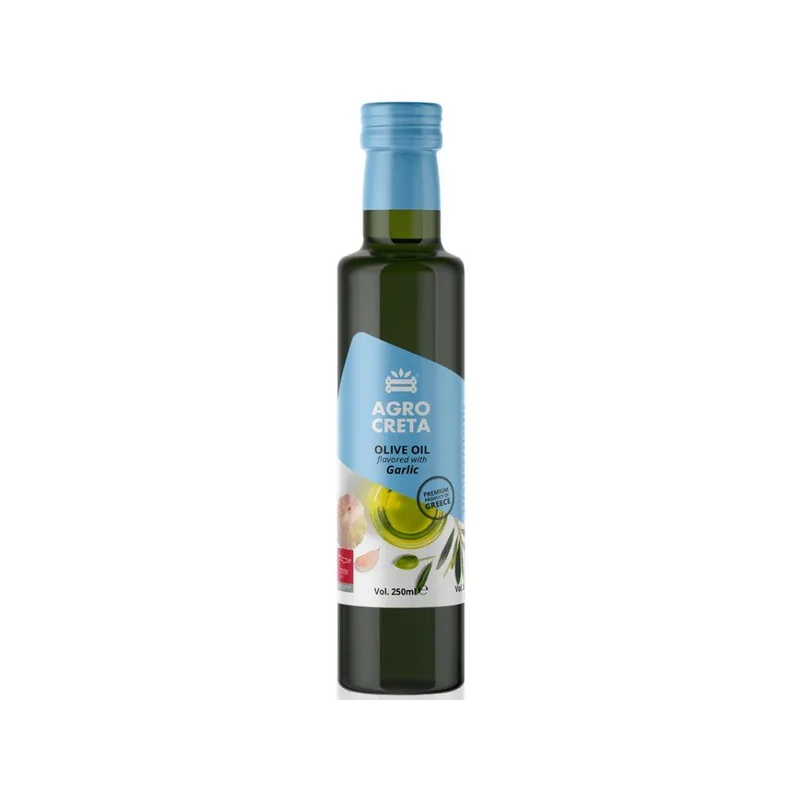 Extra panenský olivový ochucený česnekem 250 ml Agrocreta