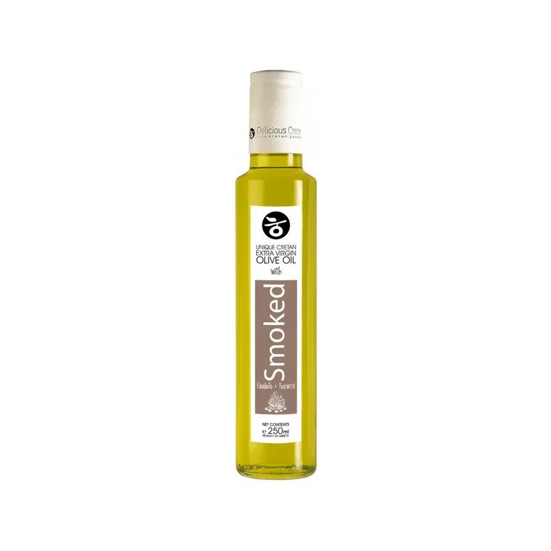 Extra panenský olivový olej uzený na olivovém dřevě 250ml PREMIUM CRETE