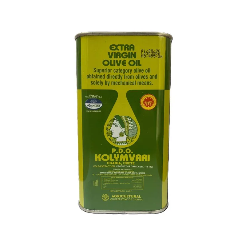 Extra panenský olivový olej v plechovce 1 l P.D.O. Kolymbari