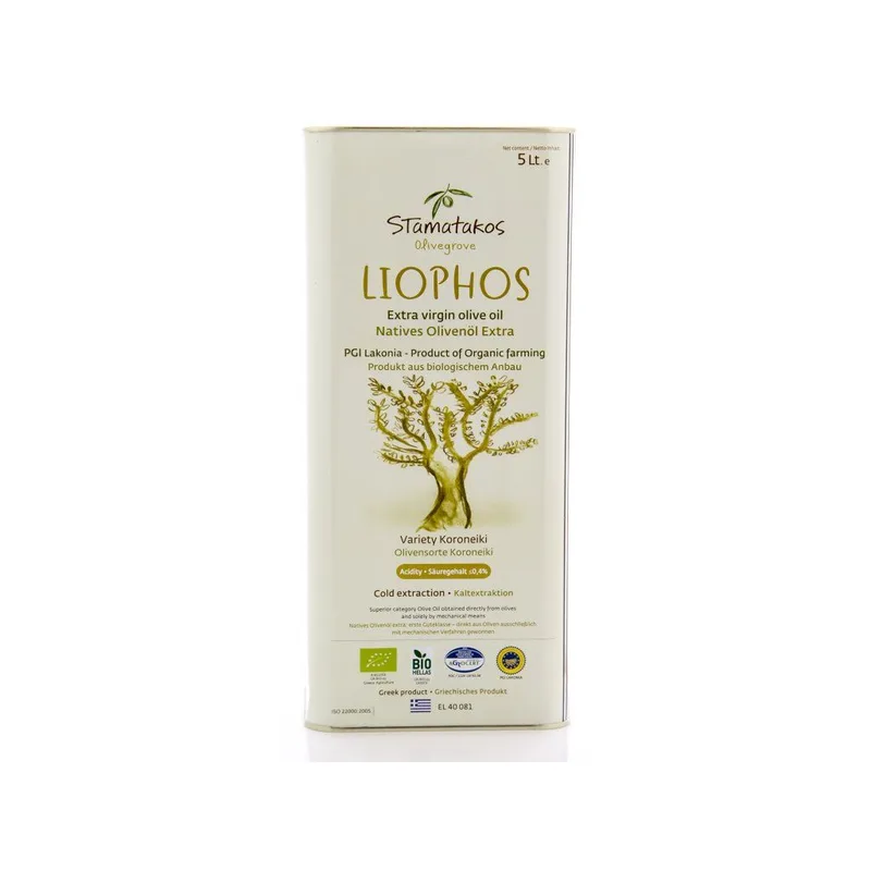 LIOPHOS BIO extra panenský olivový olej 5l STAMATAKOS