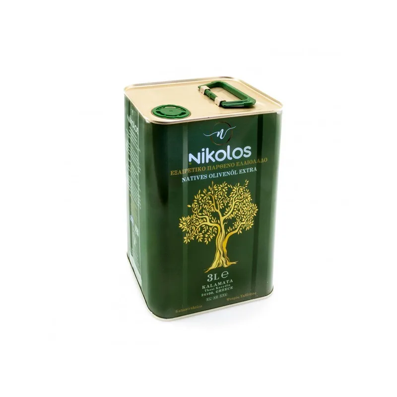 Nikolos Kalamata Extra panenský olivový olej 0,3% 3 l - plech